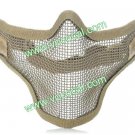 Steel Mesh Protective Outdoor War Game Tactical Mask Grey