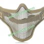Steel Mesh Protective Outdoor War Game Tactical Mask Grey