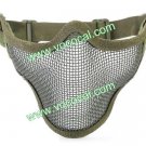 Steel Mesh Protective Outdoor War Game Tactical Mask Green