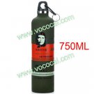 Stainless Steel Vacuum Thermos Bottle Flask With Carabiner Clip 750ml