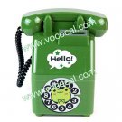 Cute Retro Pay Phone Telephone Shape Coin Money Saving Bank Box Green