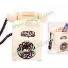Cute Retro Pay Phone Telephone Shape Coin Money Saving Bank Box White