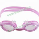 Adjustable Silicone Strap Swimming Swim Goggles UV Protect Anti-fog Pink