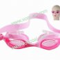 Children Kids Anti UV Anti-fog Waterproof Swimming Swim Goggles Pink