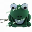 Cute Frog LED Light Sound Keychain Key Chain Ring Keyring