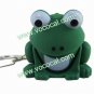 Cute Frog LED Light Sound Keychain Key Chain Ring Keyring