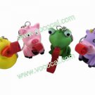 4 x Cute Long Tongue Squeeze Stress Relief Kids Toy Toys Keychain Key Chain