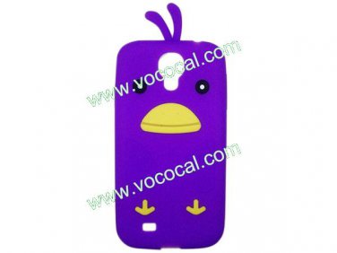 Cute Silicone Chicken Animal Protective Case for Samsung Galaxy S4 I9500 Purple