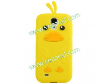 Cute Silicone Chicken Animal Protective Case for Samsung Galaxy S4 I9500 Yellow