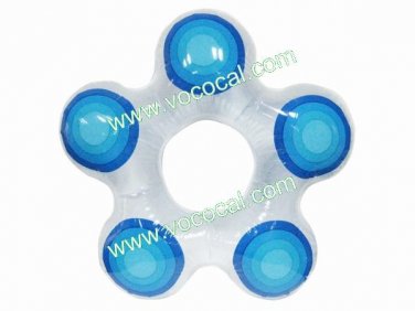 Inflatable Kids Children Swimming Float Swim Ring Trainer W/ Star Shape Blue