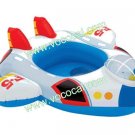 Inflatable Baby Seat Swimming Float Swim Ring Trainer W/ Airplane Pattern