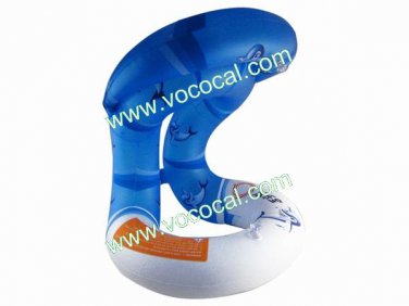 Inflatable Swimming Float Tube Swim Ring Trainer Blue