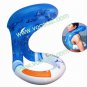 Inflatable Adults Swimming Float Tube Swim Ring Trainer Blue