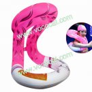 Inflatable Adults Swimming Float Tube Swim Ring Trainer Pink