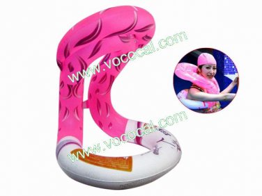 Inflatable Adults Swimming Float Tube Swim Ring Trainer Pink