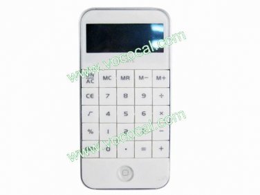NEW 10 Digits Desktop Desk Table Calculator W/ Cell Phone Shape White