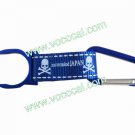 Camping Climbing Outdoor Carabiner Water Bottle Holder Clip Strap Blue