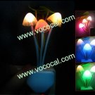 Novel Mushroom Light Sensor LED Night Bed Bedroom Decoration Light Lamp