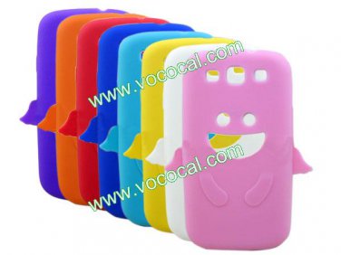 Cute Angel Silicone Case Cover Skin for Samsung I9300 Galaxy S3 with 8 Optical Colors