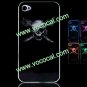Pirate Skull LED Flash Light Color Change Hard Case Cover for iPhone 4 4G 4S
