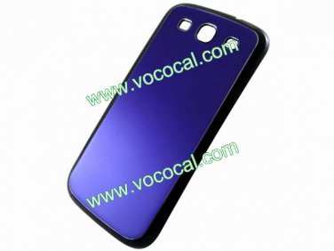 Blue Aluminium Metal Plastic Back Battery Cover Case for Samsung Galaxy S3