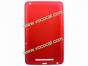 TPU Tablet Case Cover Skin for Google Nexus 7 Red
