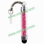Universal Crystal Anti-Dust Touch Screen Stylus Pen for iPhone 5 iPad Mini Peach