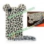Cute 3D Plush Tail Leopard TPU Case Cover Skin for iPhone 4 4S
