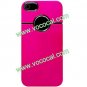 PC Frosted Plating Hard Protective Case Cover Skin for iPhone 5 Rose