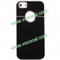 PC Frosted Plating Hard Protective Case Cover Skin for iPhone 5 Black