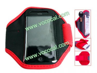 Jogging Walk Running Cycling Gym Armband Case for iPhone 5 iPod Touch 5 Red