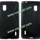 S Line TPU Frosted Protective Case Cover Skin for LG E973 Optimus G Black