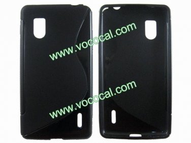S Line TPU Frosted Protective Case Cover Skin for LG E973 Optimus G Black