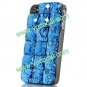 3D Crystal Meteorite Bling Hard Case Cover Skin for iPhone 5 Blue