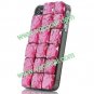 3D Crystal Meteorite Bling Hard Case Cover Skin for iPhone 5 Pink