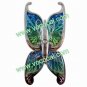 Fancy 3D Butterfly Plating PC Decorative Case Cover Skin for iPhone 5 Blue