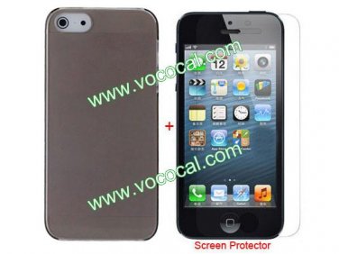 Ultra Thin Clear Matte Protective Case Cover for iPhone 5 + Screen Protector