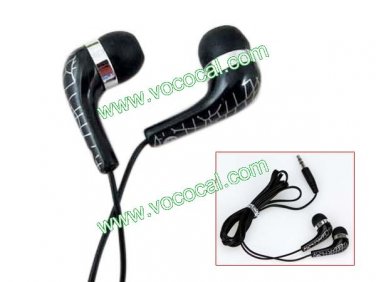 Crocodile In-Ear 3.5mm Earphone Headphone Headset for iPhone MP3 MP4 Black