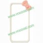 3D Bowknot Cartoon Bumper Frame Hard Case Cover Skin for iPhone 5 White