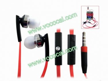 3.5mm Earphone Headphones With Remote Mic for iPhone 4S Samsung Galaxy S3 i9300