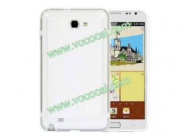 Silicone + PC Protective Bumper Case Cover for Samsung Galaxy Note 2 N7100 White