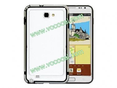 Colored Silicone + PC Bumper Case Cover for Samsung Galaxy Note 2 N7100 Black