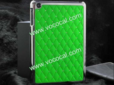 Bling Rhinestone Plating Hard Case Cover Skin for iPad Mini Green