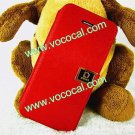 Metal D Buckle PU Leather Flip Case Cover Skin for iPhone 5 Red