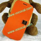 Metal D Buckle PU Leather Case Cover Skin for Samsung Galaxy S3 i9300 Orange