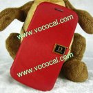 Metal D Buckle PU Leather Flip Case Cover Skin for Samsung Galaxy S3 i9300 Red
