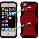 2 Layer Combo Silicone + PC Protective Stand Case Cover Skin for iPhone 5