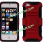 2 Layer Combo Silicone + PC Protective Stand Case Cover Skin for iPhone 5