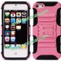 2 Layer Combo Silicone + PC Protective Stand Case Cover Skin for iPhone 5
