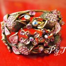 100% New Credible made in Thailand Crystal bead cuff bracelet No.3